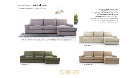 Narożnik CLEO 308x176 cm