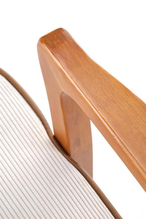 PASTORE fotel wypoczynkowy jasny beż / jasny orzech (1p=1szt)