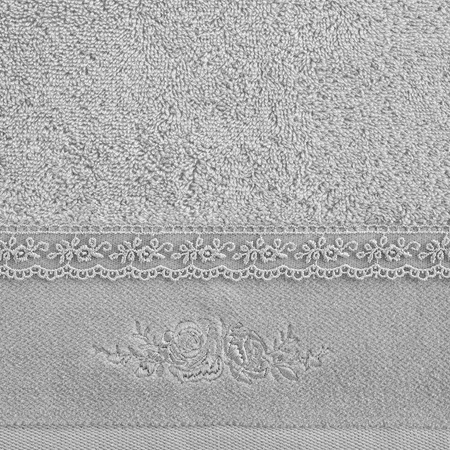 RĘCZNIK SISI (03) 50 X 90 CM SREBRNY