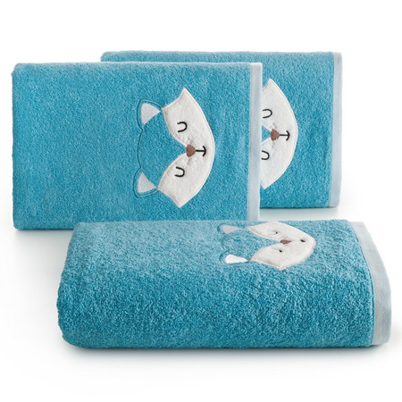 RĘCZNIK DZIECIĘCY BABY70 70 X 140 CM NIEBIESKI