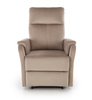 CROCUS fotel wypoczynkowy z funkcją elektrycznego rozkładania, beżowy (1p=1szt)