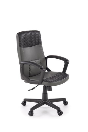 BJORN fotel obrotowy czarno-popielaty