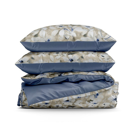 KOMPLET POŚCIELI SATYNOWEJ SPRING 66 140 X 200 CM JASNOBEŻOWY