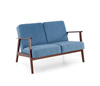 MILANO 2S sofa - niebieski tap. Castel 74 (1p=1szt)