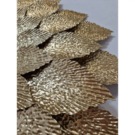 Lustro okrągłe FIORI-Dekoracyjna Metalowa Rama z metaloplastyki w Stylu Glamour