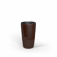Ronda elegancka donica w kolorze mocha z wkładem nawadniającym 33x33x57