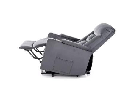 Fotel rozkładany Ikar szary