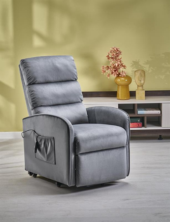 MARONI fotel wypoczynkowy popielaty (1p=1szt)