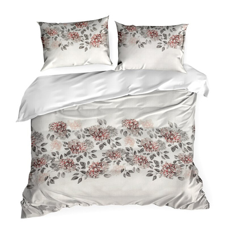 KOMPLET POŚCIELI SATYNOWEJ NIKA 43 220 X 200 CM JASNOSZARY
