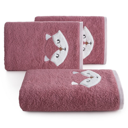 RĘCZNIK DZIECIĘCY BABY70 70 X 140 CM RÓŻOWY