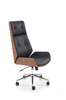 WEBSTER fotel gabinetowy orzechowy/czarny