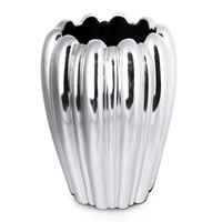 WAZON DEKORACYJNY ANTONIO (01) 19 X 19 X 25 CM SREBRNY