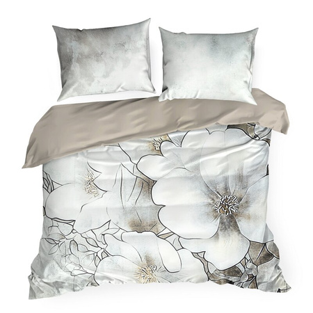 POŚCIEL DAISY 220 X 200 CM SZAROBEŻOWY
