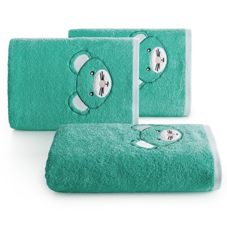 RĘCZNIK DZIECIĘCY BABY71 70 X 140 CM MIĘTOWY