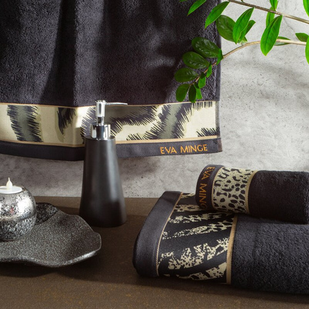 KOMPLET RĘCZNIKÓW EVA 24 46 X 36 X 7 CM CZARNY