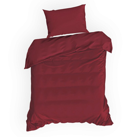 KOMPLET POŚCIELI NOVA3 180 X 200 CM BORDOWY