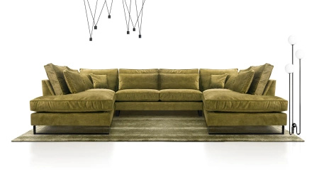 Narożnik CORBLACK U MINI 373x224 cm