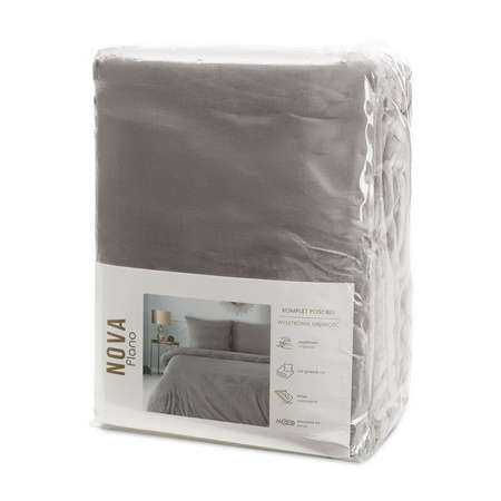 KOMPLET POŚCIELI FLANO 2 220 X 200 CM BEŻOWY