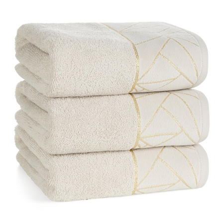 RĘCZNIK CLEO (03) 70 X 140 CM BEŻOWY