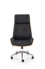 WEBSTER fotel gabinetowy orzechowy/czarny