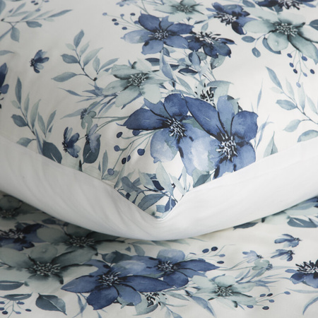 KOMPLET POŚCIELI SATYNOWEJ SPRING 54 140 X 200 CM NIEBIESKI