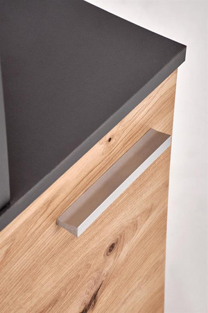 MISO biurko, grafitowy / dąb artisan (2p=1szt)