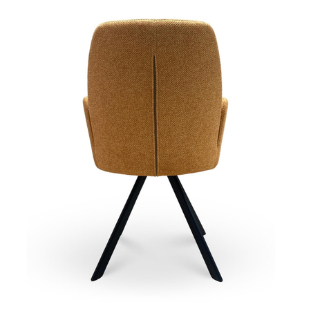 Fotel Hamilton musztardowy w tkaninie