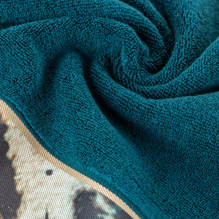 RĘCZNIK EVA 15 50 X 90 CM CIEMNOTURKUSOWY