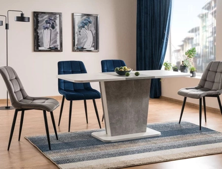 Zestaw 4 krzeseł Chic Velvet szary