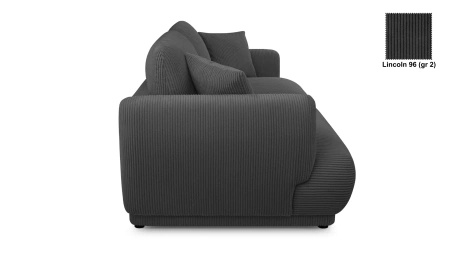 Nowoczesna sofa do salonu Chacco 206x102 cm z poduchami, tapicerowane plecy