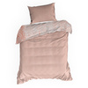 KOMPLET POŚCIELI ESPRIT 01 160 X 200 CM PUDROWY RÓŻ