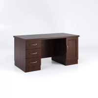 Biurko do biura 80x160x76 cm dąb czekoladowy Classic