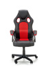 BERKEL fotel gabinetowy czarno-czerwony (1p=1szt)
