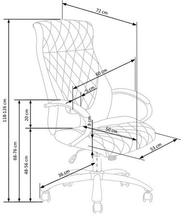 HILTON fotel gabinetowy czekoladowy