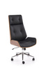 WEBSTER fotel gabinetowy orzechowy/czarny