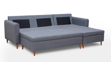 Narożnik AREO 229x153 cm w zestawie z pufą