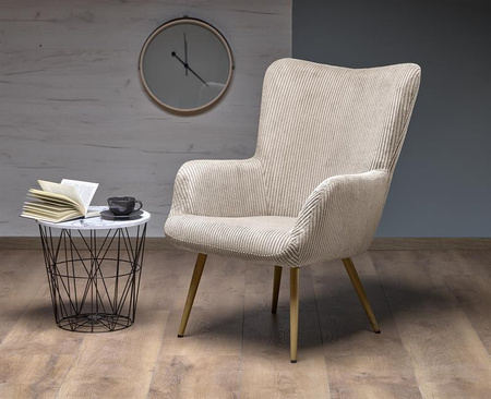 AMARO fotel wypoczynkowy, kremowy (1p=1szt)