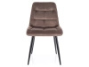 Zestaw 4 krzeseł Chic Velvet cappuccino
