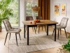 Zestaw 4 krzeseł Chic Velvet cappuccino