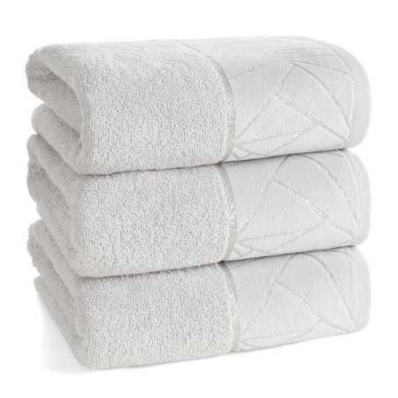 RĘCZNIK CLEO (02) 70 X 140 CM SREBRNY