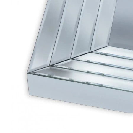 Lustro Nike glamour 90/150cm prostokątne w ramie z fazowanych lustrzanych elementów