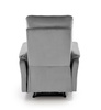CROCUS fotel wypoczynkowy z funkcją elektrycznego rozkładania, popielaty (1p=1szt)
