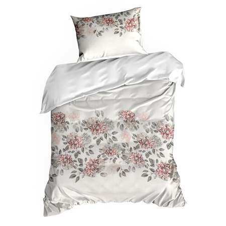 KOMPLET POŚCIELI SATYNOWEJ NIKA 43 220 X 200 CM JASNOSZARY
