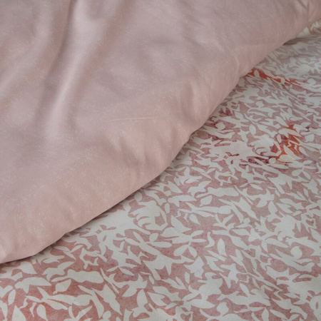 KOMPLET POŚCIELI ESPRIT 01 160 X 200 CM PUDROWY RÓŻ