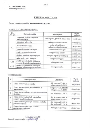 SONAR fotel gabinetowy czarny