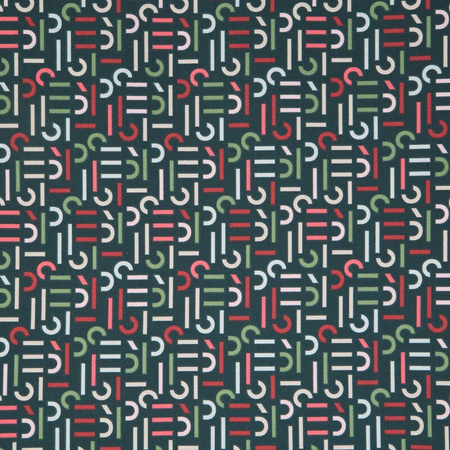 KOMPLET POŚCIELI ESPRIT 06 220 X 200 CM CIEMNOZIELONY