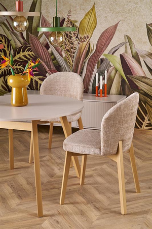 RUBEN stół kolor blat - kaszmir, nogi - naturalny (102-142x102x75 cm) (2p=1szt)