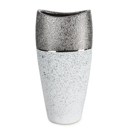 WAZON DEKORACYJNY MILO (01) 20 X 14 X 40 CM BIAŁY