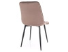 Zestaw 4 krzeseł Chic Velvet cappuccino