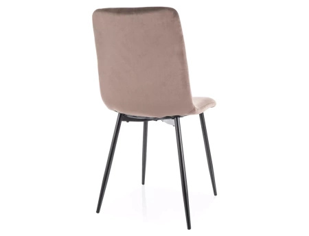 Zestaw 4 krzeseł Daren Velvet cappuccino